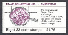 1986 US - BK153 22¢ US/Sweden Stamp Collecting Booklet MNH